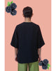 PLEATY PLEASE SKIRT WITH COLOURFUL TOP - BLACK