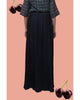 PLEATY PLEASE SKIRT WITH COLOURFUL TOP - BLACK