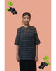 PLEATY PLEASE SKIRT WITH COLOURFUL TOP - BLACK