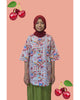 PLEATY PLEASE SKIRT WITH COLOURFUL TOP - GREEN
