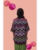 PLEATY PLEASE SKIRT WITH COLOURFUL TOP - BLACK