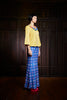 DIAMOND CHECKERED BIAS CUT SKIRT - PRINT