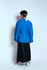 RAMY PLEATED TOP - ROYAL BLUE