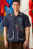 HAWAIIAN COLLAR SHIRT - DARK DENIM
