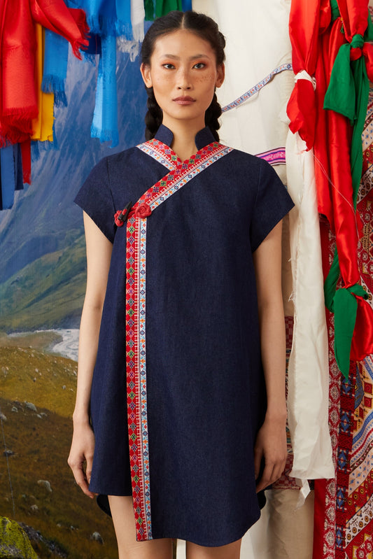 A-LINE DRESS - DARK DENIM