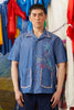 HAWAIIAN COLLAR SHIRT - LIGHT DENIM