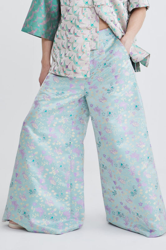 PALAZZO PANTS - GOLDFISH - TEAL