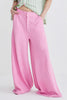 PALAZZO PANTS - PINK KNIT - DARK PINK