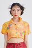 CROP HAWAIIAN COLLAR SHIRT - TIE DYE - MULTI