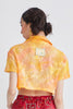 CROP HAWAIIAN COLLAR SHIRT - TIE DYE - MULTI