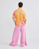 PALAZZO PANTS - PINK KNIT - DARK PINK