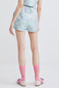 CURVED HEMLINE SHORTS - GOLDFISH - TEAL