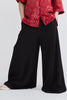 PALAZZO PANTS - BLACK KNIT - BLACK