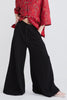 PALAZZO PANTS - BLACK KNIT - BLACK