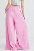 PALAZZO PANTS - PINK KNIT - DARK PINK