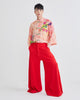 PALAZZO PANTS - RED KNIT - RED