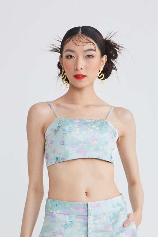 STRAPPY TUBE TOP - GOLDFISH - TEAL