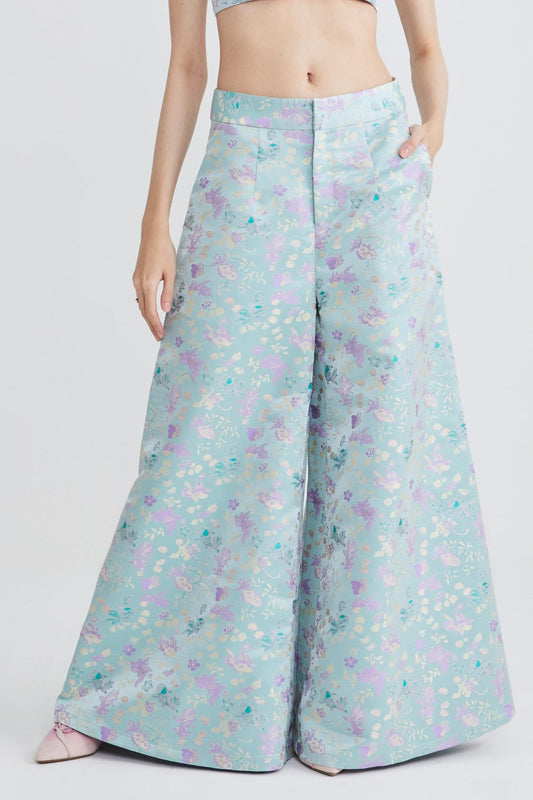 PALAZZO PANTS - GOLDFISH - TEAL