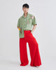 PALAZZO PANTS - RED KNIT - RED