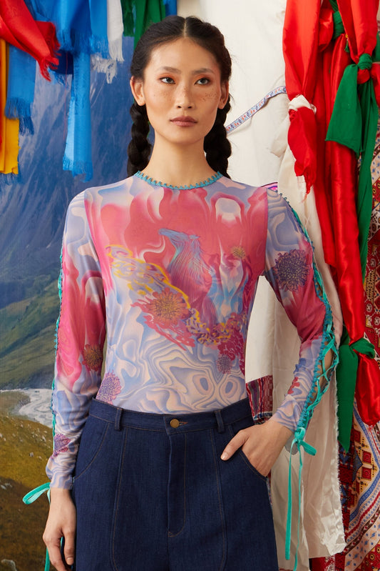 MESH TOP - MELLGOLIAN PINK