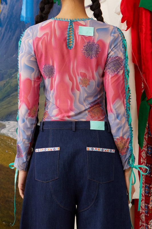 MESH TOP - MELLGOLIAN PINK