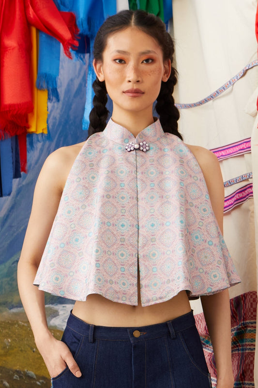 CIRCULAR TOP - DUSTY PINK