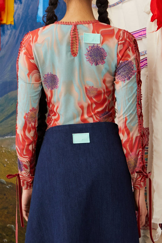 MESH TOP - MELLGOLIAN RED