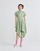 HANDKERCHIEF DRESS- GREEN CHECKERED - APPLE GREEN