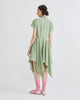 HANDKERCHIEF DRESS- GREEN CHECKERED - APPLE GREEN