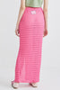 SLIT SKIRT - PINK KNIT - FUCHSIA