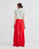 PALAZZO PANTS - RED KNIT - RED