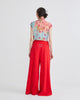 PALAZZO PANTS - RED KNIT - RED