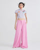 PALAZZO PANTS - PINK KNIT - DARK PINK