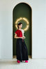 PALAZZO PANTS WITH ELASTC BAND - BLACK