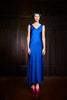 SATIN LEEVELESS INNER DRESS - ELECTRIC BLUE