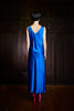 SATIN LEEVELESS INNER DRESS - ELECTRIC BLUE